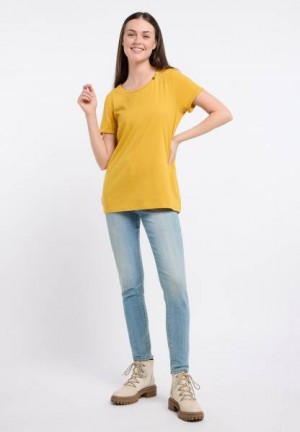 Camiseta Ragwear Fllorah Comfy Gots Mujer Verde Oscuro | R-4307291