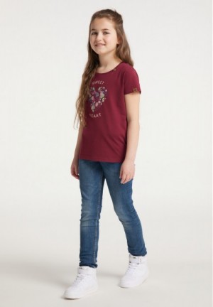 Camiseta Ragwear Violka Print Organic Niña Marrones | R-8715694