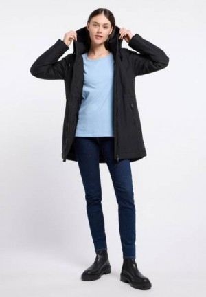 Chaquetas Ragwear Dakkota Warm Mujer Negras | R-5087326