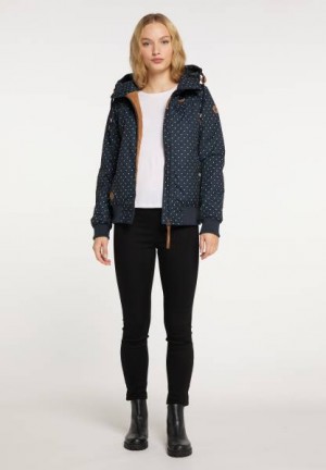 Chaquetas Ragwear Naany Dots Mujer Azul Marino | R-4731856