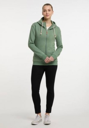 Sudaderas Ragwear Flora Zip Organic Mujer Blancas | R-4187620