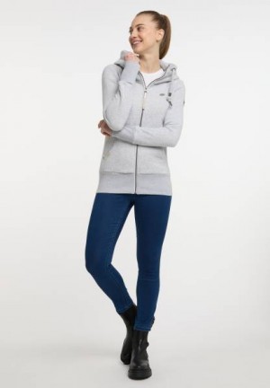 Sudaderas Ragwear Neska Zip Mujer Blancas | R-8275439