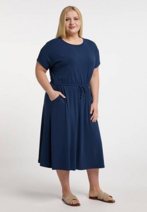 Vestido Ragwear Pecori Dress Plus Mujer Azul Marino | R-1620754