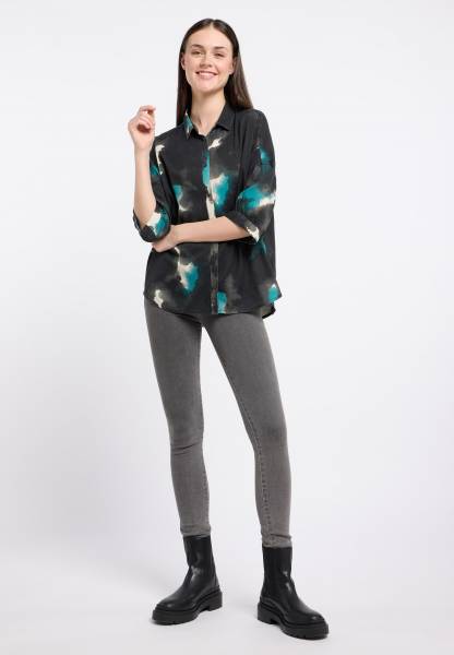 Camisa Manga Larga Ragwear Anty Print Mujer Verde | R-7410289