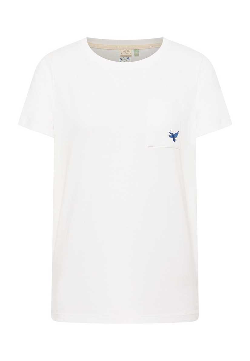 Camiseta Ragwear Adori Emb Dove Gots Mujer Azules | R-8243597