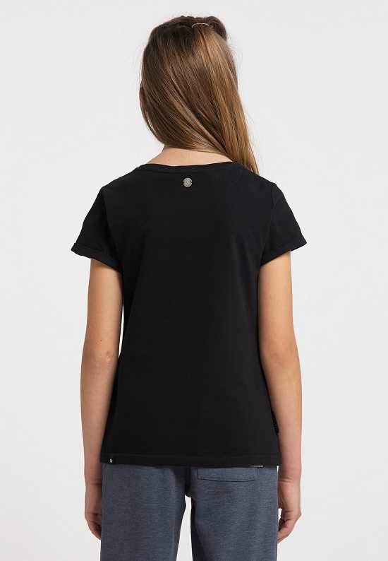 Camiseta Ragwear Eika Print Organic Niña Negras | R-6597241