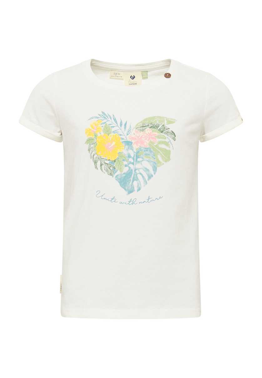 Camiseta Ragwear Eika Print Organic Niña Marrones | R-6319274