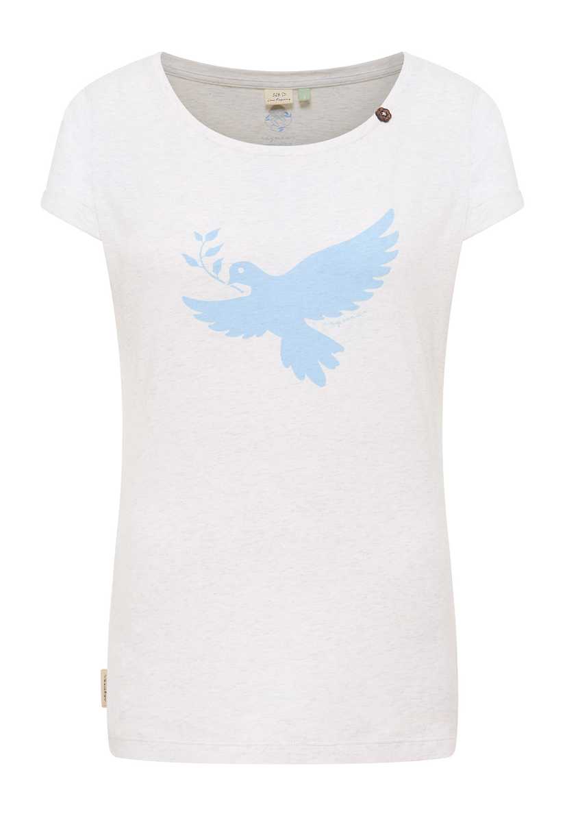 Camiseta Ragwear Fllorah Dove Gots Mujer Beige | R-9038564