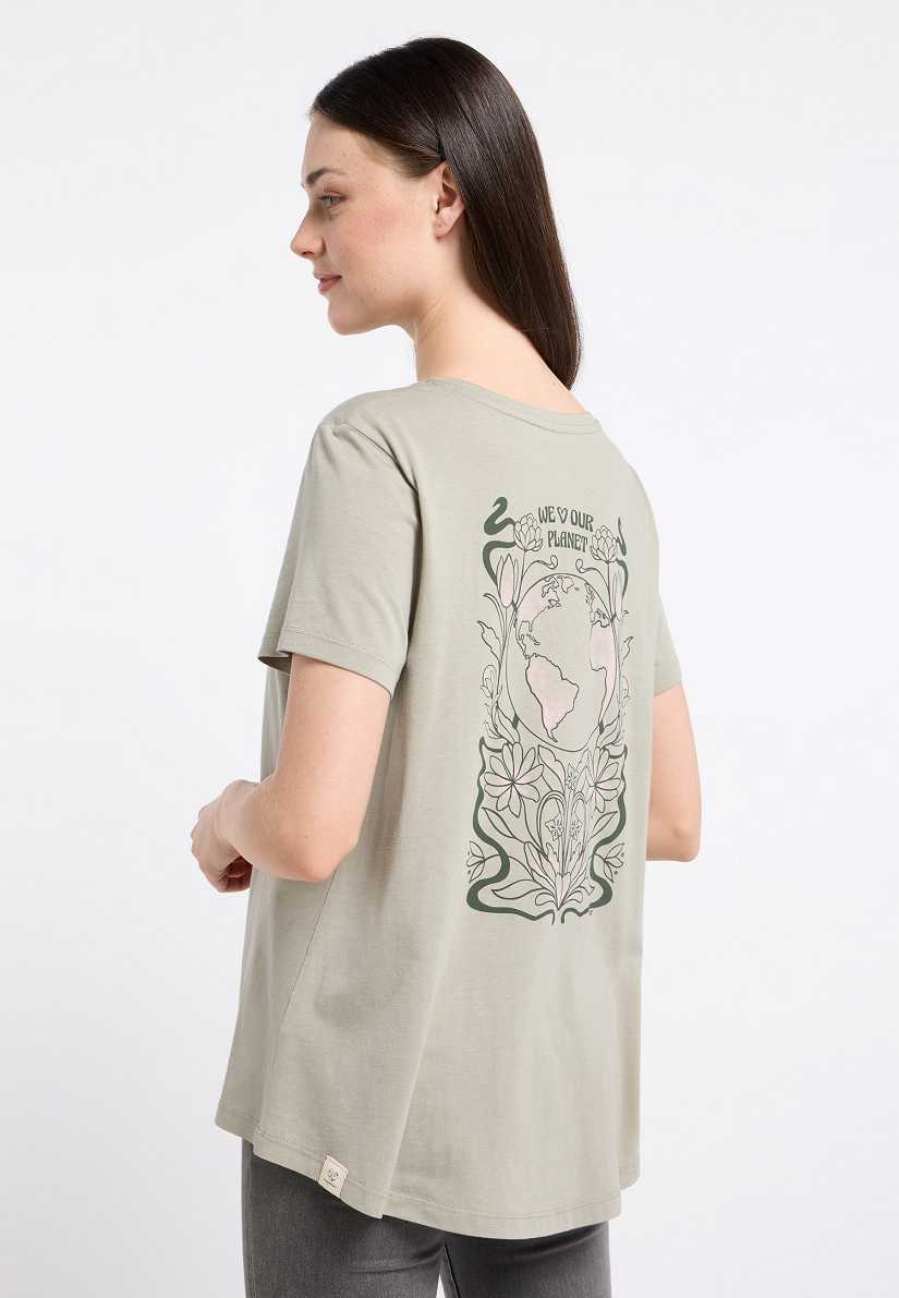 Camiseta Ragwear Ionah Org Mujer Verde Claro | R-3580162