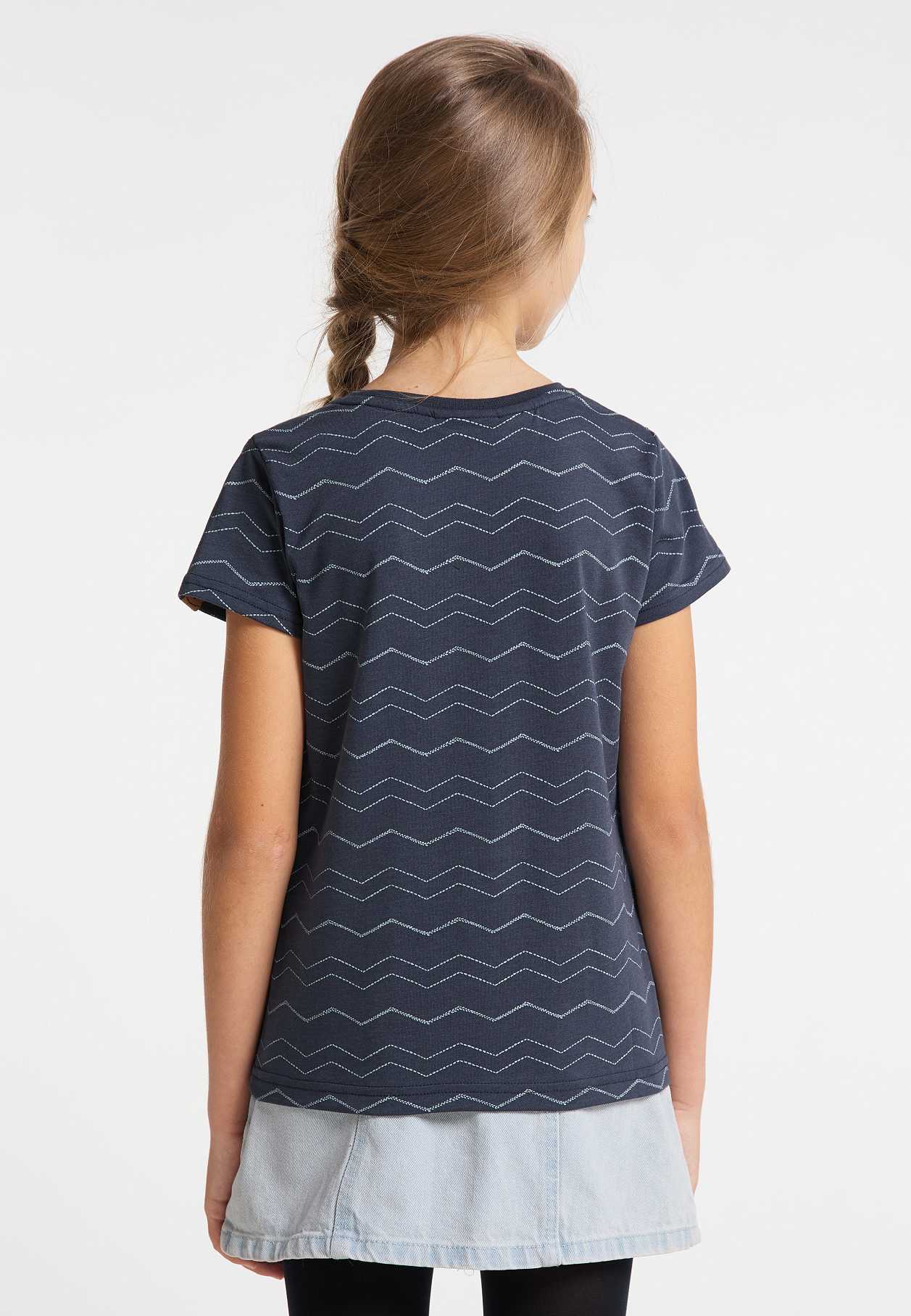 Camiseta Ragwear Violka Chevron Niña Lavanda | R-7930524