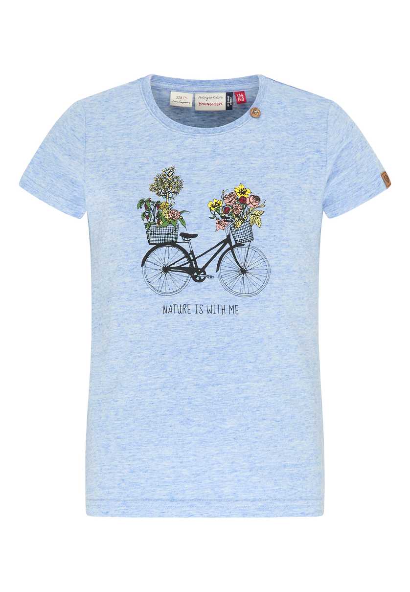 Camiseta Ragwear Violka Print Organic Niña Blancas | R-7524093