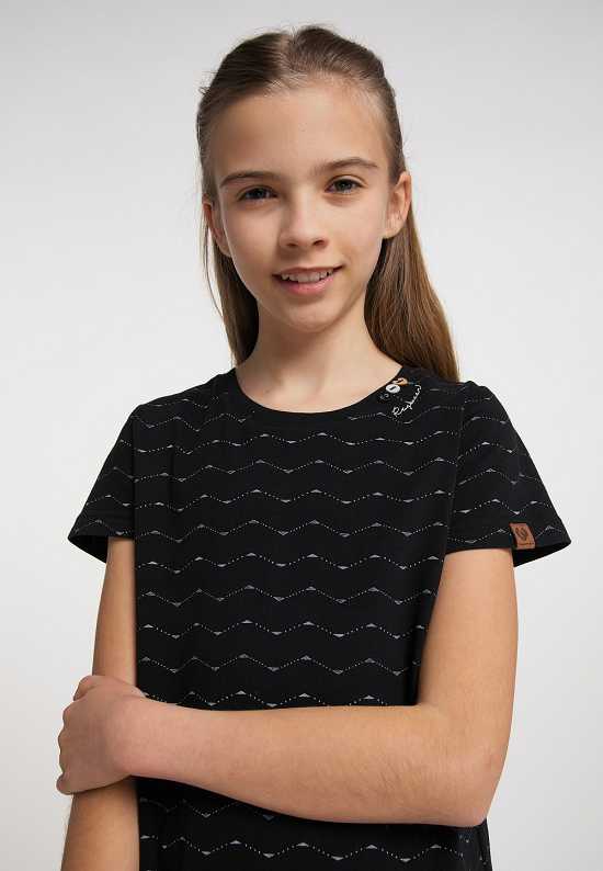 Camiseta Ragwear Violka Zig Zag Niña Gris Oscuro | R-7918052