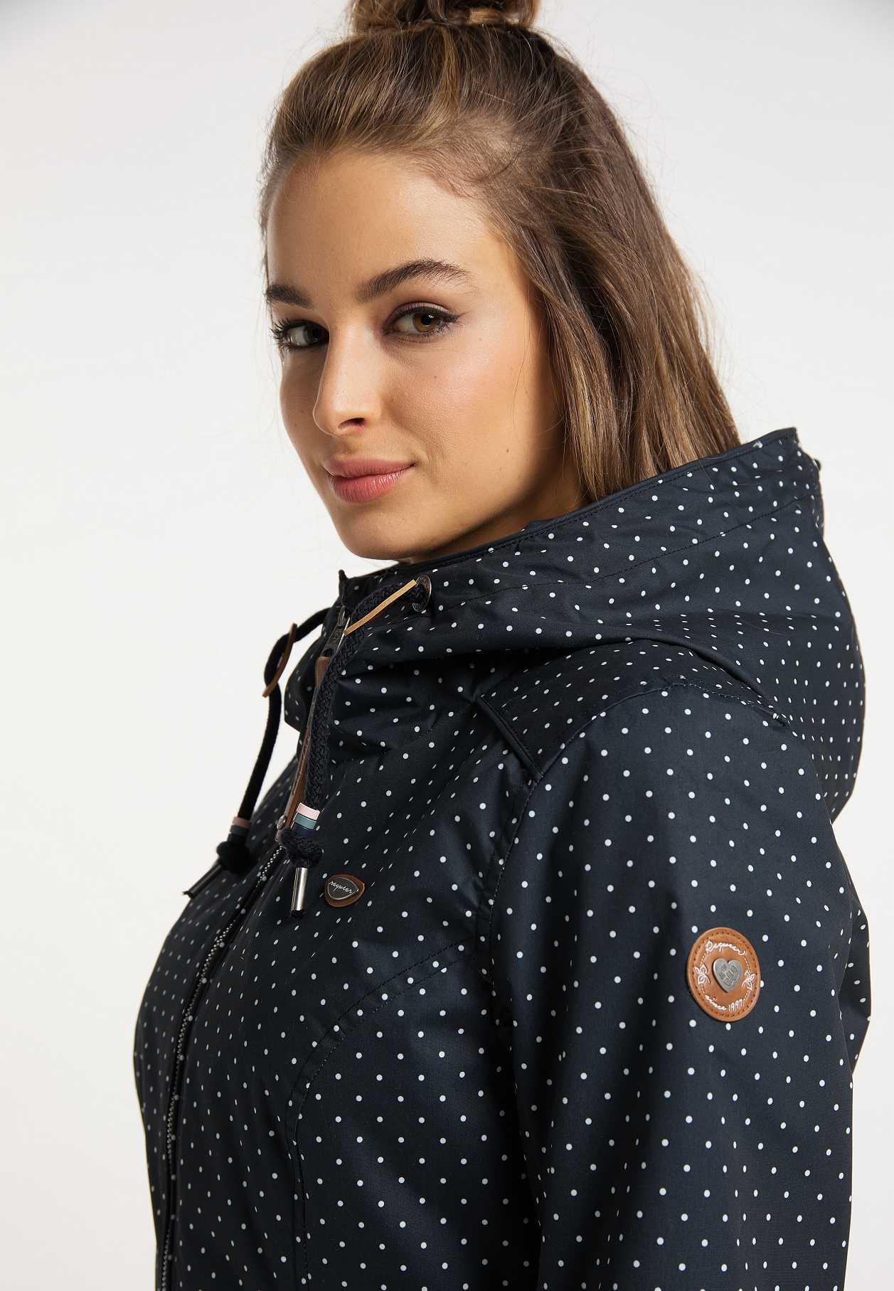 Chaquetas Ragwear Danka Dots Mujer Negras | R-4637105