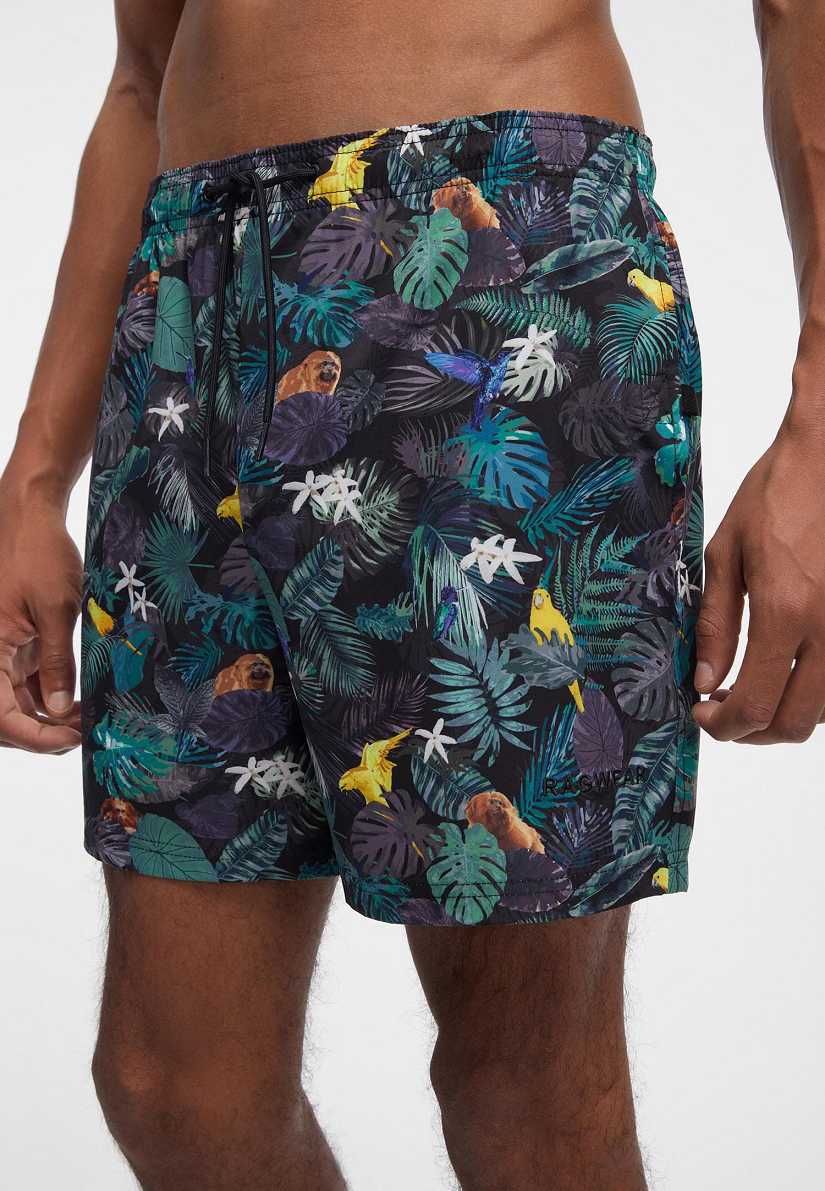 Short Ragwear Stannis Print Hombre Naranjas | R-6104835