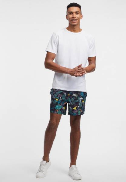 Short Ragwear Stannis Print Hombre Naranjas | R-6104835