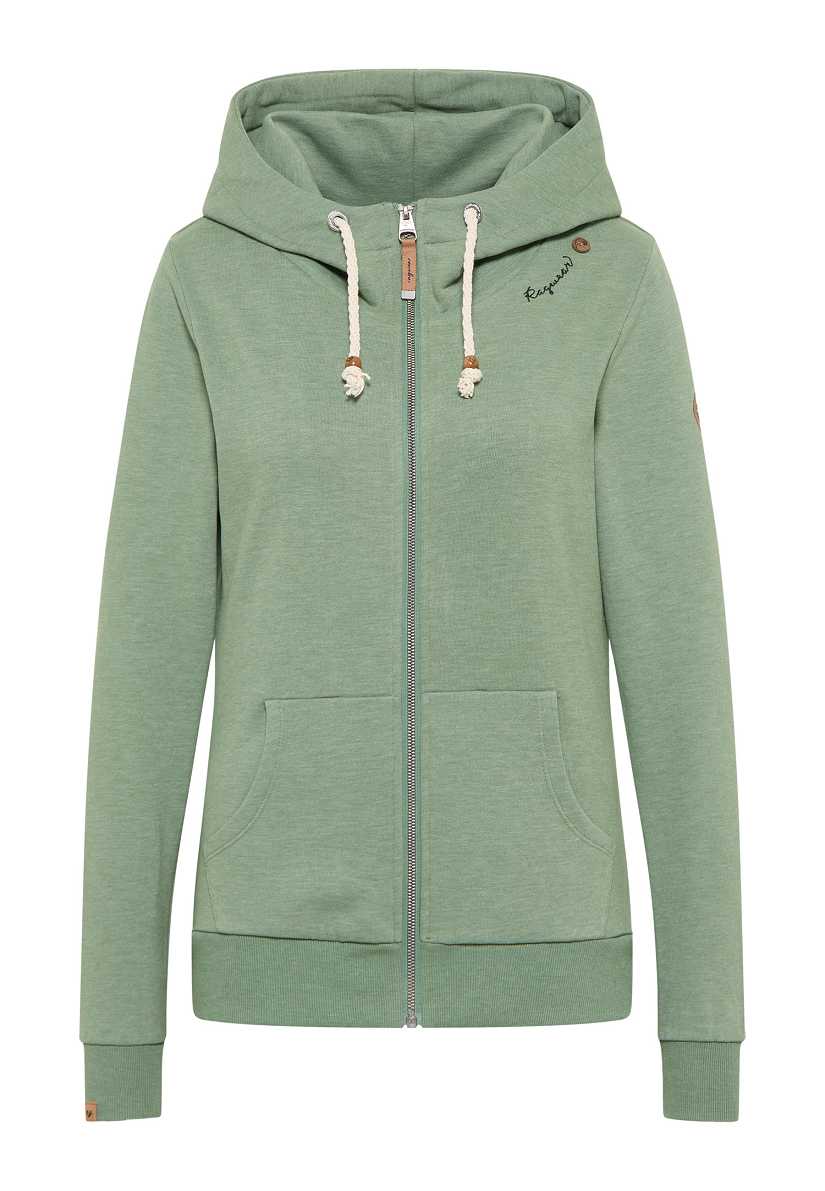 Sudaderas Ragwear Flora Zip Organic Mujer Blancas | R-4187620