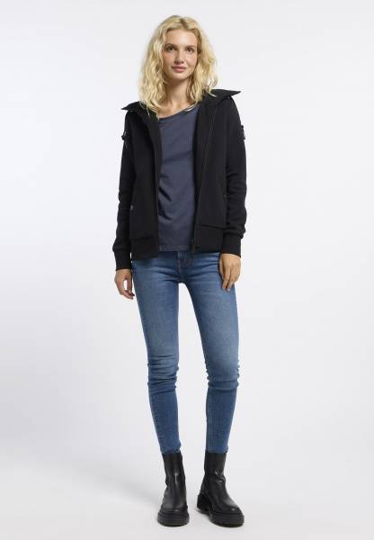 Sudaderas Ragwear Rilian Zip Mujer Negras | R-0863794