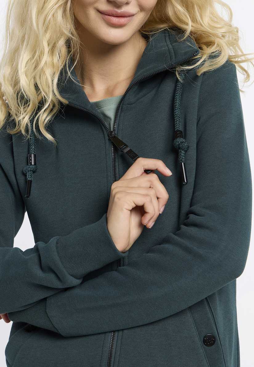 Sudaderas Ragwear Rilian Zip Mujer Negras | R-0283547